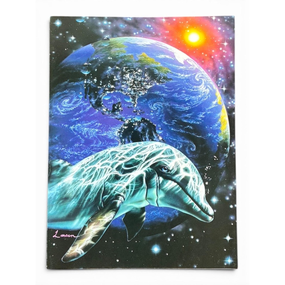 6-Pk Leanin Tree Birthday Cards OUR PLANET Dolphin Earth Galaxy Christian Lassen